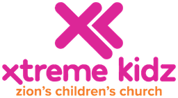 Xtreme Kidz Zion's children's church banner logo